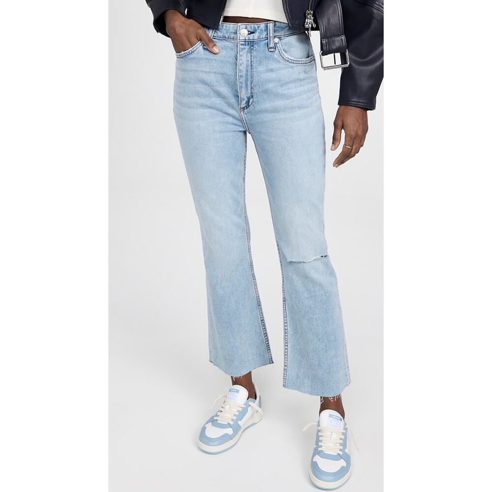 RAG & BONE Casey High Rise Ankle Flare Jeans in Lucy Size 30 - Picture 3 of 10